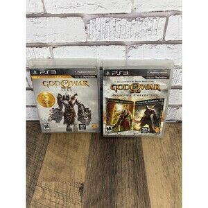 Ps3 God of War Saga 2 Discs Included & God Of War Origins Collection No Manuals
